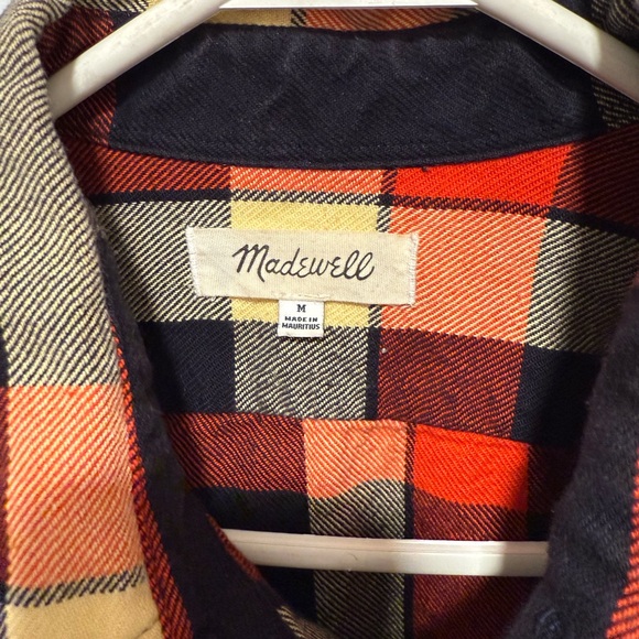 Madewell men’s medium flannel button up - Picture 2 of 4